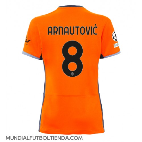 Camiseta Inter Milan Marko Arnautovic #8 Tercera Equipación Replica 2023-24 para mujer mangas cortas